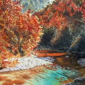 Río Dobra en otoño