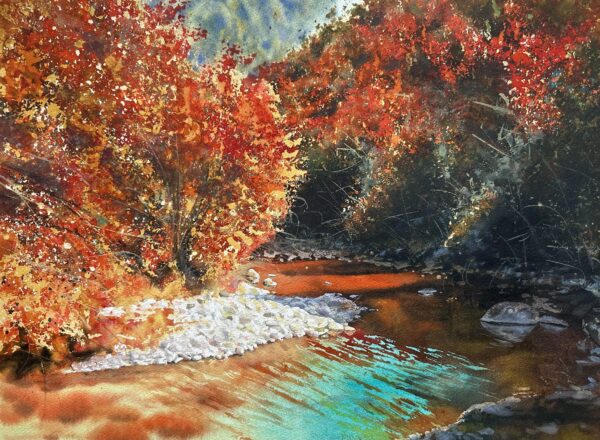 Río Dobra en otoño